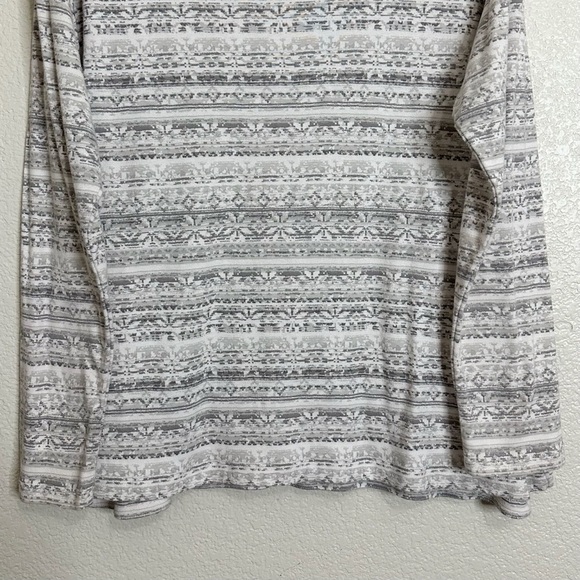 J. Jill 100% Pima Cotton Floral Crewneck Long Sleeves Tee, Size XL - Picture 9 of 13